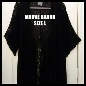 Mauve Brand Lace Black Cover Up.